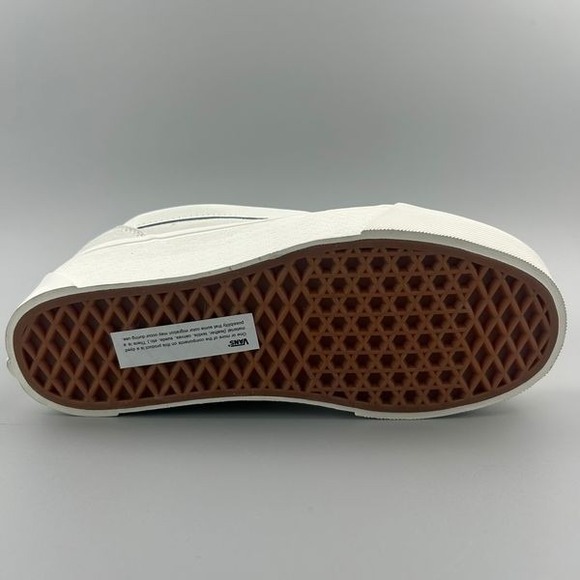 Vans Knu Stack Women Size 7 Off White Chunky Platform Skate Shoes Sneakers NEW - Picture 5 of 6